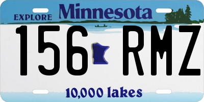 MN license plate 156RMZ