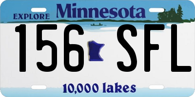 MN license plate 156SFL