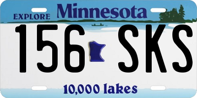 MN license plate 156SKS