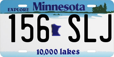 MN license plate 156SLJ