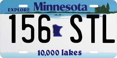 MN license plate 156STL
