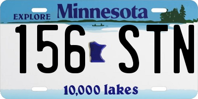MN license plate 156STN