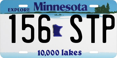 MN license plate 156STP