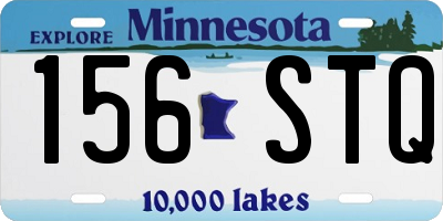 MN license plate 156STQ