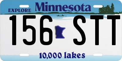 MN license plate 156STT