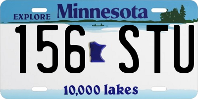 MN license plate 156STU