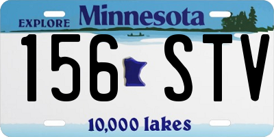 MN license plate 156STV