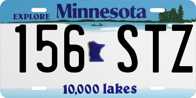 MN license plate 156STZ