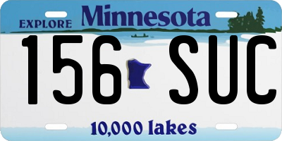 MN license plate 156SUC