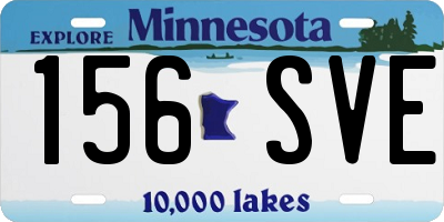 MN license plate 156SVE