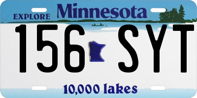 MN license plate 156SYT