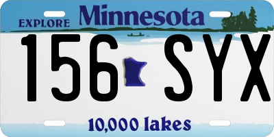 MN license plate 156SYX