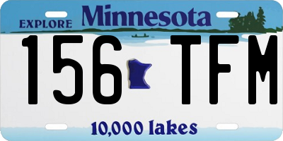 MN license plate 156TFM