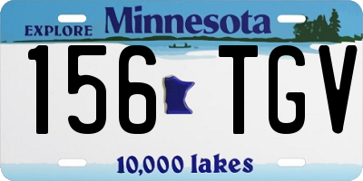 MN license plate 156TGV