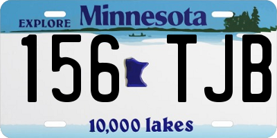 MN license plate 156TJB
