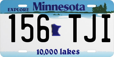 MN license plate 156TJI