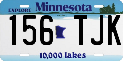 MN license plate 156TJK