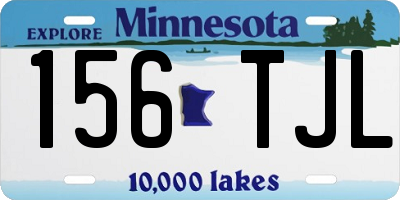 MN license plate 156TJL