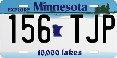 MN license plate 156TJP