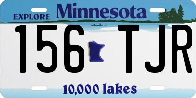 MN license plate 156TJR