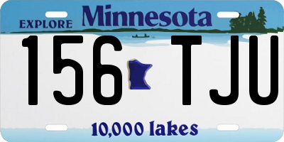 MN license plate 156TJU