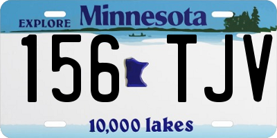 MN license plate 156TJV