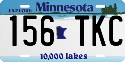 MN license plate 156TKC