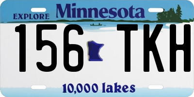 MN license plate 156TKH
