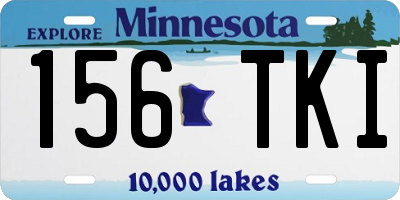 MN license plate 156TKI