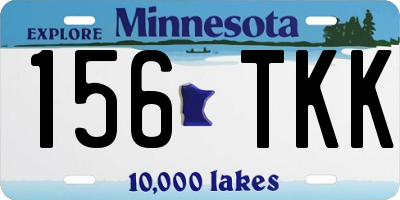 MN license plate 156TKK
