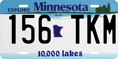 MN license plate 156TKM