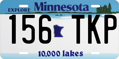 MN license plate 156TKP