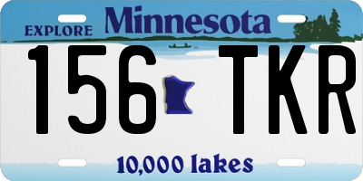 MN license plate 156TKR