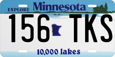 MN license plate 156TKS