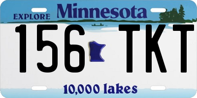 MN license plate 156TKT