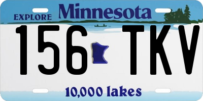 MN license plate 156TKV