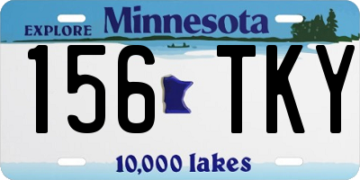 MN license plate 156TKY