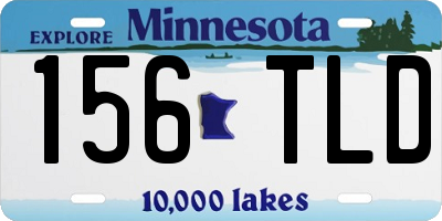MN license plate 156TLD