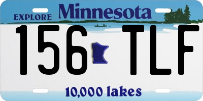 MN license plate 156TLF
