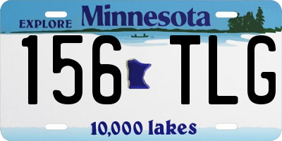 MN license plate 156TLG