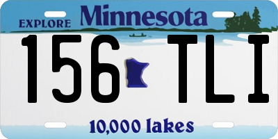 MN license plate 156TLI
