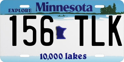 MN license plate 156TLK