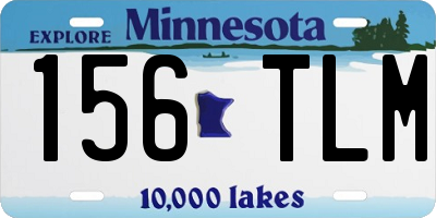 MN license plate 156TLM