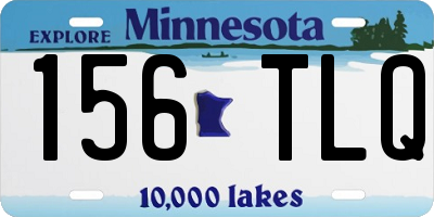 MN license plate 156TLQ