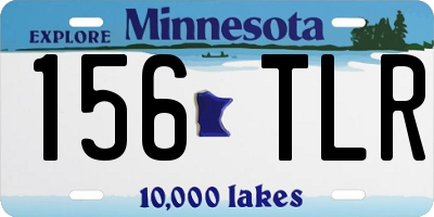 MN license plate 156TLR