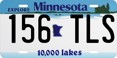 MN license plate 156TLS