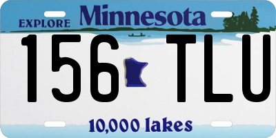 MN license plate 156TLU