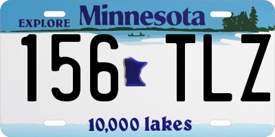 MN license plate 156TLZ