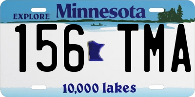 MN license plate 156TMA