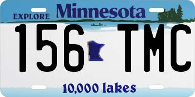 MN license plate 156TMC